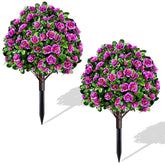 Waipfaru topiary ball 24in with ground spike for instant porch greenery.