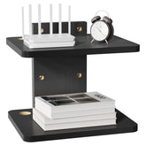 WALI CS202NB front view shelf supports media devices up to 22 pounds.