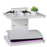 WALI CS202NW floating shelf with two tiers for organized media