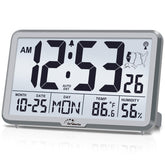 WallarGe Atomic Clock front view with large display for easy time checks.