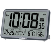 WallarGe auto-set clock with temperature and humidity sensors for comfortable room readings.
