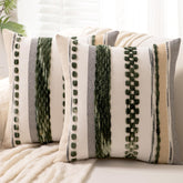 WANLIRD Boho pillow cover front chenille tufted texture for cozy seating