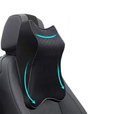 WAQIA car seat neck pillow on a car seat providing ergonomic support for long drives