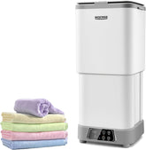 Warmio 30L towel warmer front view showing even heating for towels