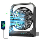 Wavmill 8-inch portable fan front view for desk cooling.