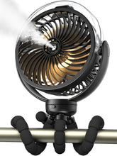 Wavmill Misting Stroller Fan front view for portable cooling on the go.