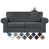 WEERRW velvet couch cover on full sofa protecting furniture in style