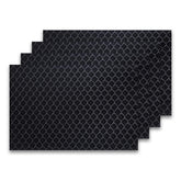 Welham Green activated carbon filter in small size fits Windmill A/C, odor reduction close-up.