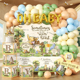 Wellspar classic bear baby shower plates (9in) β sturdy and spill-resistant.