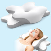 WENGTY Sleep Apnea Pillow front view demonstrates ergonomic contour for spinal alignment and comfort.