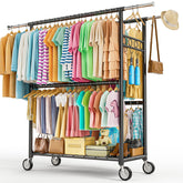Wennop heavy-duty clothes rack assembly demonstrates easy setup for fast organization
