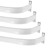 Wesiti 4-pack curtain rod with brackets for multi-room setup