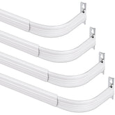 Wesiti curtain rod set with brackets for easy installation and versatile curtain pairing