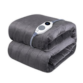 Westinghouse heated throw in soft-flannel for cozy couch lounging