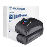 Westinghouse electric blanket twin cover demonstrates full-body warmth for chilly evenings.