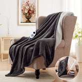 Westinghouse electric throw blanket foot pocket close-up for warm feet during TV time