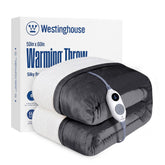Westinghouse heated throw blanket hero shot for versatile year-round comfort
