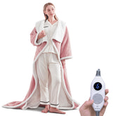Westinghouse Snuggle Throw sleeves close-up for cozy warmth and hands-free use.