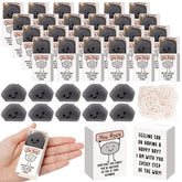 Wettarn rock stress ball close-up shows soft TRP rubber for tactile stress relief.