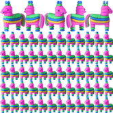 Weysat mini rainbow donkey pinata figurine adds festive decor and playful hide-and-seek fun.