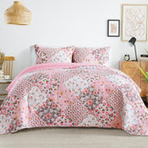 Whale Flotilla patchwork quilt king-size with a soft, cozy texture