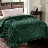 Whale Flotilla soft flannel fleece king blanket highlighting cozy texture for year-round comfort.