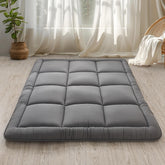 WhatsBedding futon mattress flat top view showing portable comfort for guests