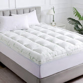 WhatsBedding King Mattress Topper ultra-plush surface for luxurious comfort.