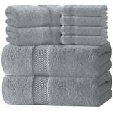 White Classic luxury bath towels 27x54 inches for spa-like daily comfort