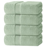 White Classic luxury towels set of 4, plush 27x54, hotel-like comfort for everyday baths.