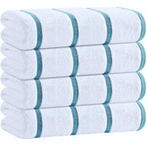 White Classic oversized towel folded for easy packing and quick drying.