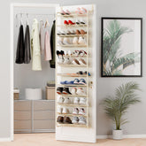 Whitmor 36-pair over-the-door organizer maximizing closet space