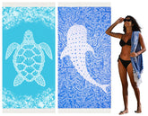 Widdonen large Turkish beach towel covers a sun lounger for comfy lounging.