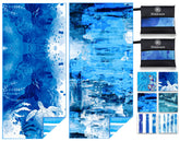 Widdonen two-pack microfiber beach towels with sand-free surface for easy beach days