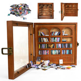 WifePro Anxiety Bookshelf miniature library with 200 unique spine designs for visual interest.