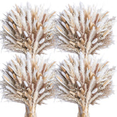 WILD AUTUMN pampas grass bouquet closeup showing natural texture for home decor