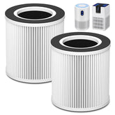 WILERDA B-D02L/M05 replacement filter two-pack for MOOKA purifiers, ready for quick installation.