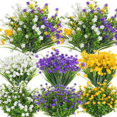 WILLBOND 36-bundle outdoor flowers in color mix, vibrant year-round porch decor.