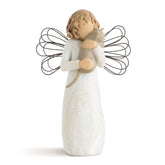 Willow Tree affection angel with cat figurine for pet lovers