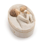Willow Tree Grandmother keepsake box front view for jewelry and memories.