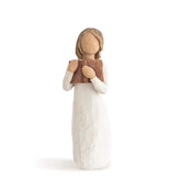 Willow Tree Love of Learning figure in cream dress with open book, ideal graduation gift
