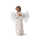 Willow Tree Remembrance Angel darker skin; comforting keepsake for honoring loved ones at home