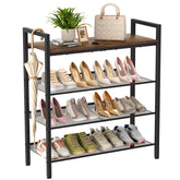 WIN4ALL front door four-tier shoe rack showcasing organized entryway storage.