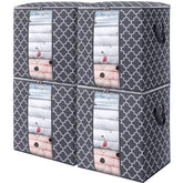 WISELIFE storage bag with clear window shows large 100L capacity for bedding.
