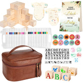 WITOROR Baby Shower Games Sign Kit wooden blocks for creative play and lasting memories.