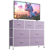 WLIVE 7-drawer dresser purple-top showing organized bedroom storage.