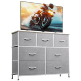 WLIVE 7-drawer dresser with wood top for organized storage