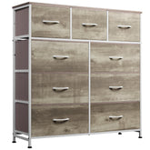 WLIVE 9-drawer dresser with fabric drawers offers organized storage in bedroom.