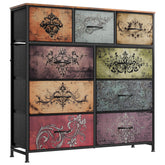 WLIVE 9-drawer dresser with fabric storage tower eases clutter in bedrooms