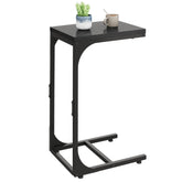 WLIVE C-shaped end table with sturdy steel frame for lasting durability.